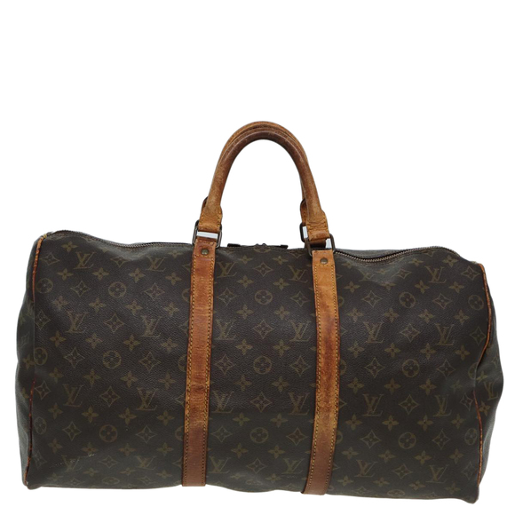 LOUIS VUITTON Monogram Keepall 50 Boston Bag M41426 LV Auth 85406 - Picture 13 of 16